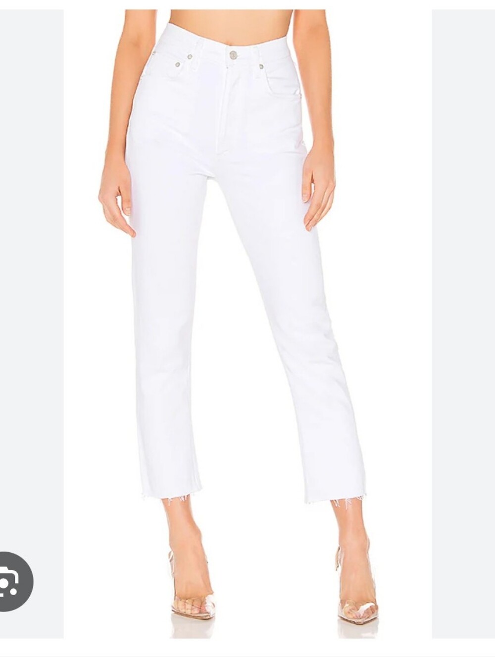Agolde Riley High Rise Straight Crop 27 Blurred NWT
